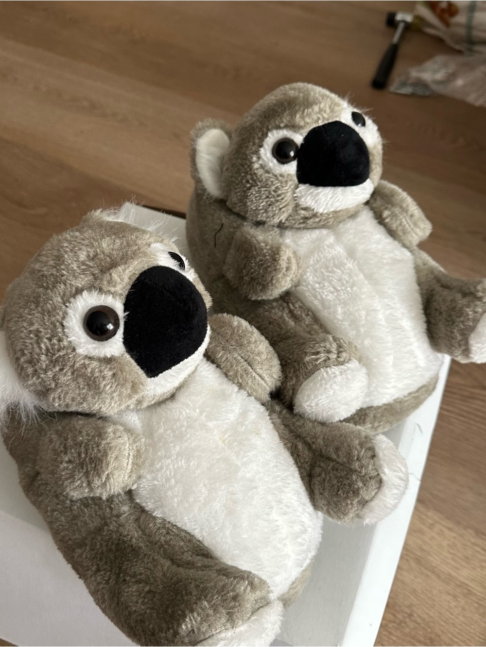 Happy Feet Koala Plush Slippers Winter indoor slipper Cute